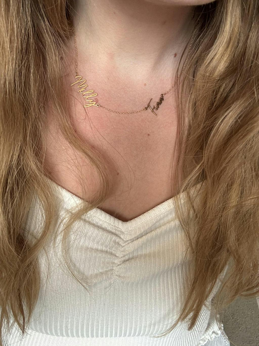 Personalised Double Name Necklace