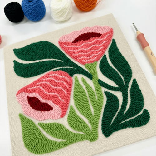 Tropical Blooms Punch Needle Kit