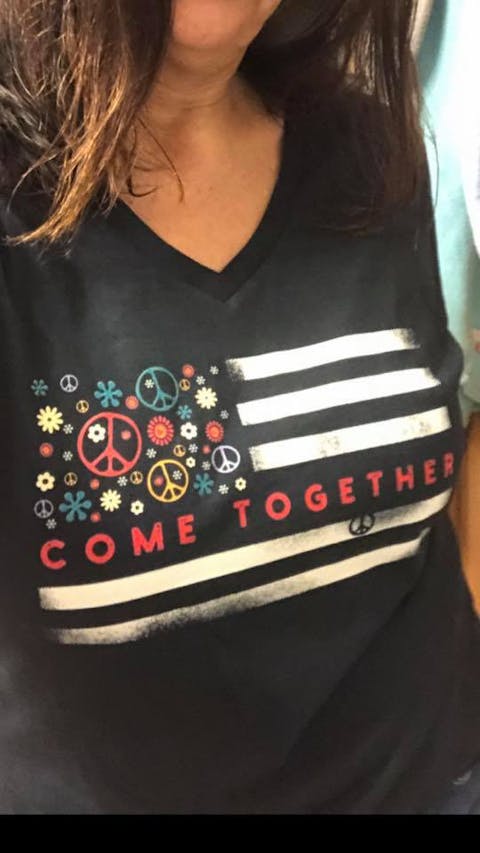 American Come Together Flag V-neck