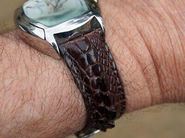 Dark Brown Hornback Alligator Watch Strap