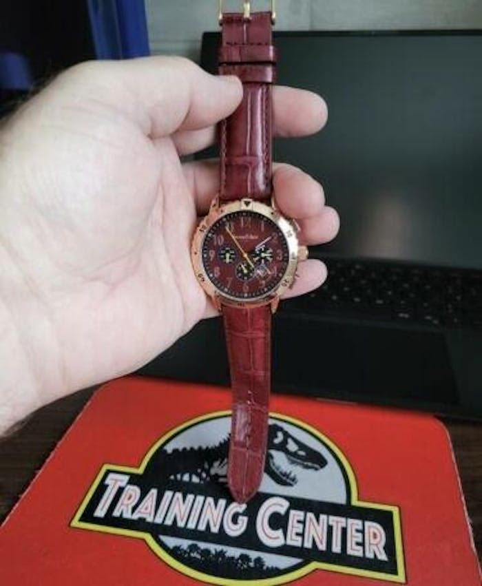 Burgundy Alligator Watch Strap