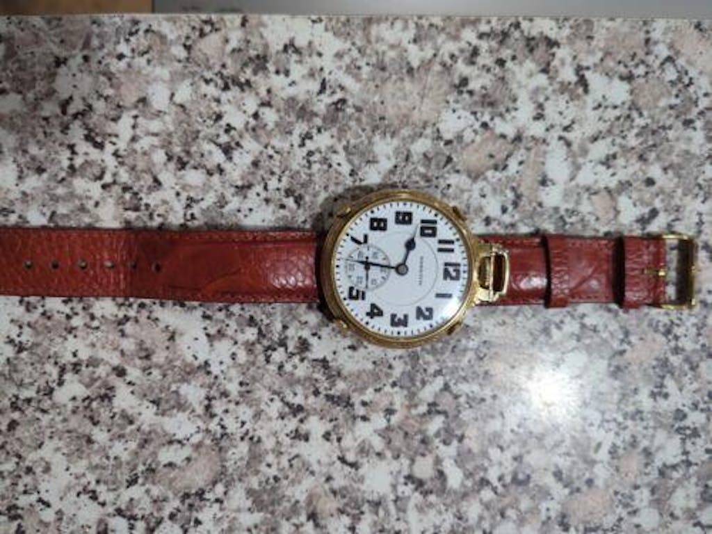 Brown Ostrich Leg Watch Strap