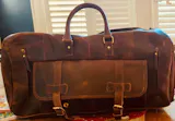 Hides&Cult Leather Duffel Bag for Men