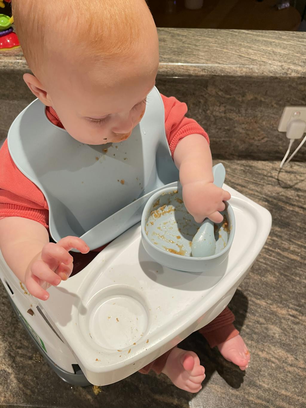 Catchy Bowl Set | Food & Mess Catcher For High Chair | High Chair Catchy