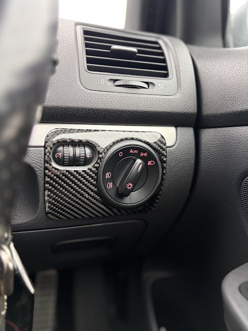 VW Golf MK5 Carbon Fibre Headlight Control Frame