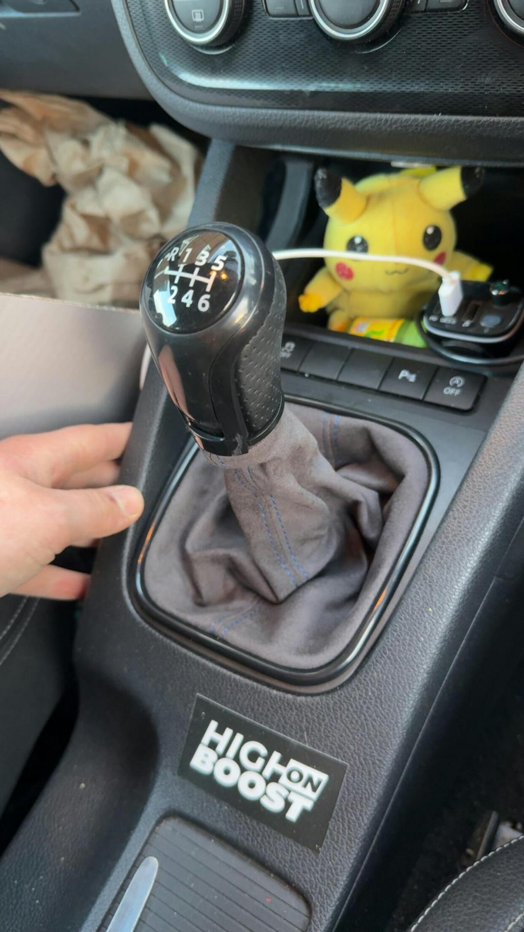 VW Scirocco Gloss Black Manual Gear Shifter