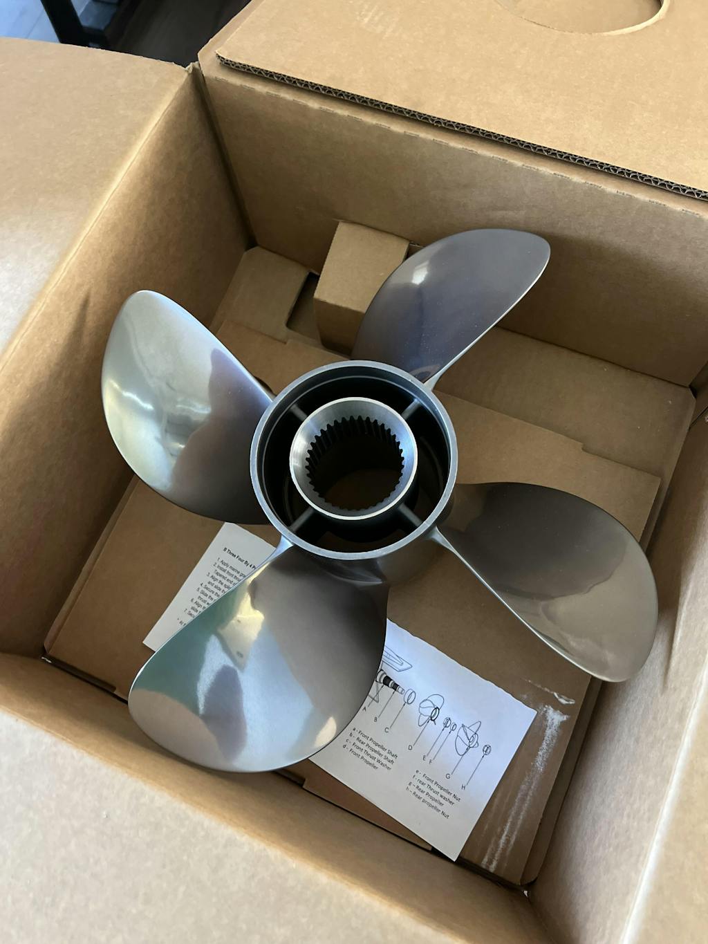 FOUR by 4 Propellers For Mercruiser Bravo 3 (Set) Hill Marine