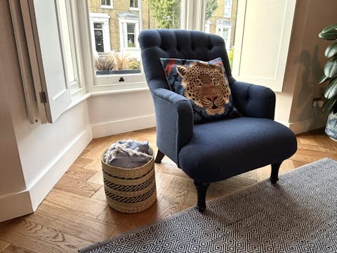 Black & Natural Handwoven Storage Basket | Various Sizes