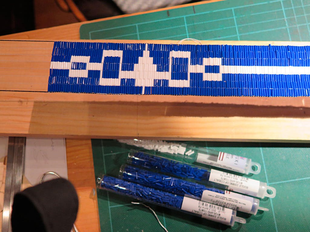 Miyuki Bugle Beads - Opaque Cobalt 6 mm 17 gram