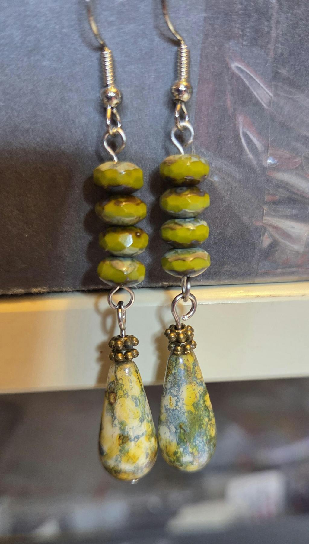 Cabochon resin - Gult öga 8mm 1 styck