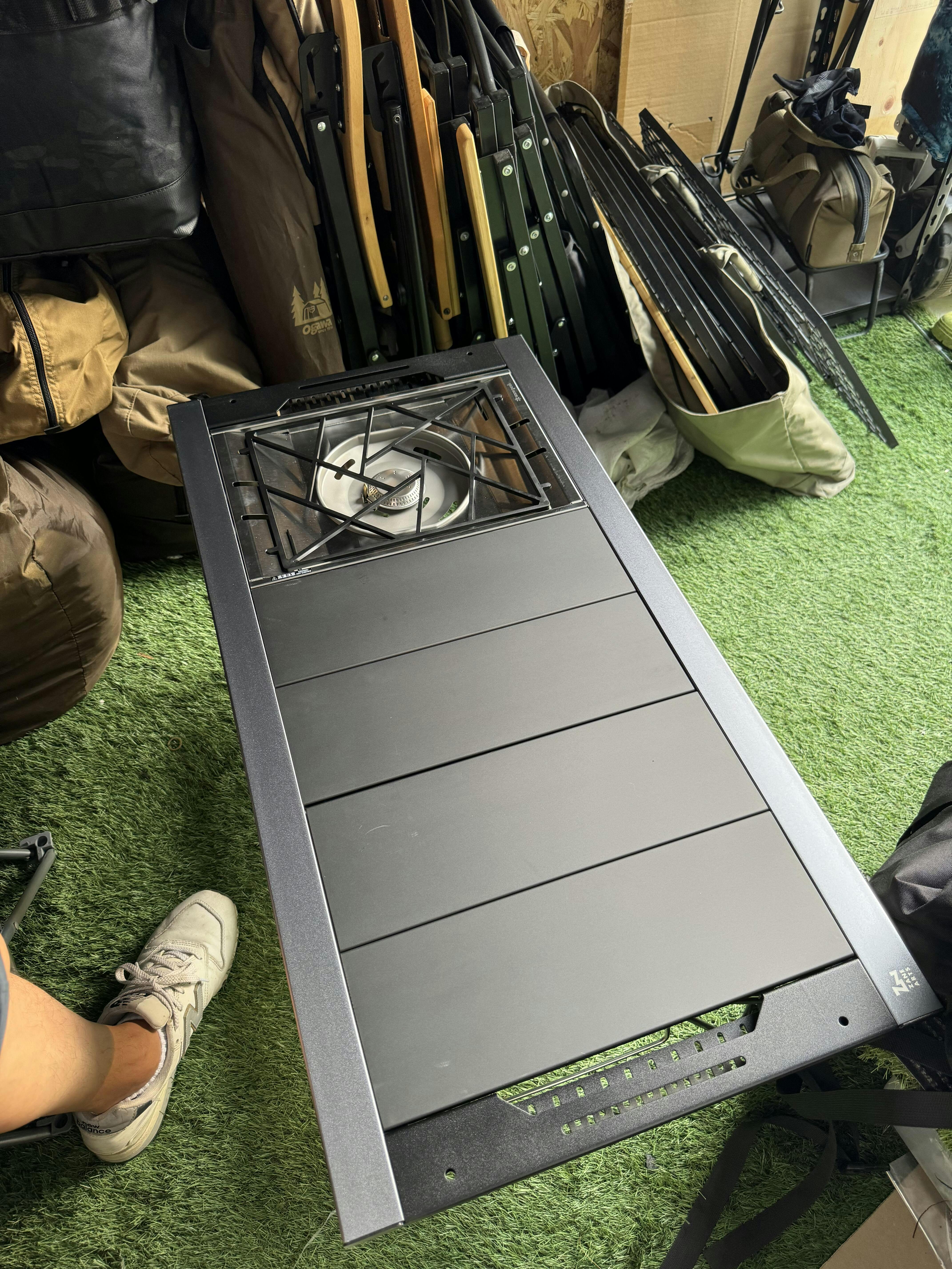 【新品未使用】37キャンプ　フラット五徳　黒染め加工 新品未使用】37キャンプ フラット五徳 黒染め加工 - メルカリ