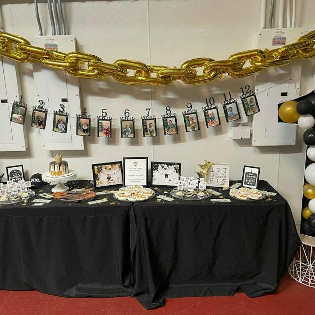 No biggie birthday party theme decor Notorious one first birthday