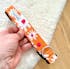 Orange and Red Daisies Dog Collar