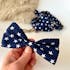 Dog Bow Tie Navy Blue Stars