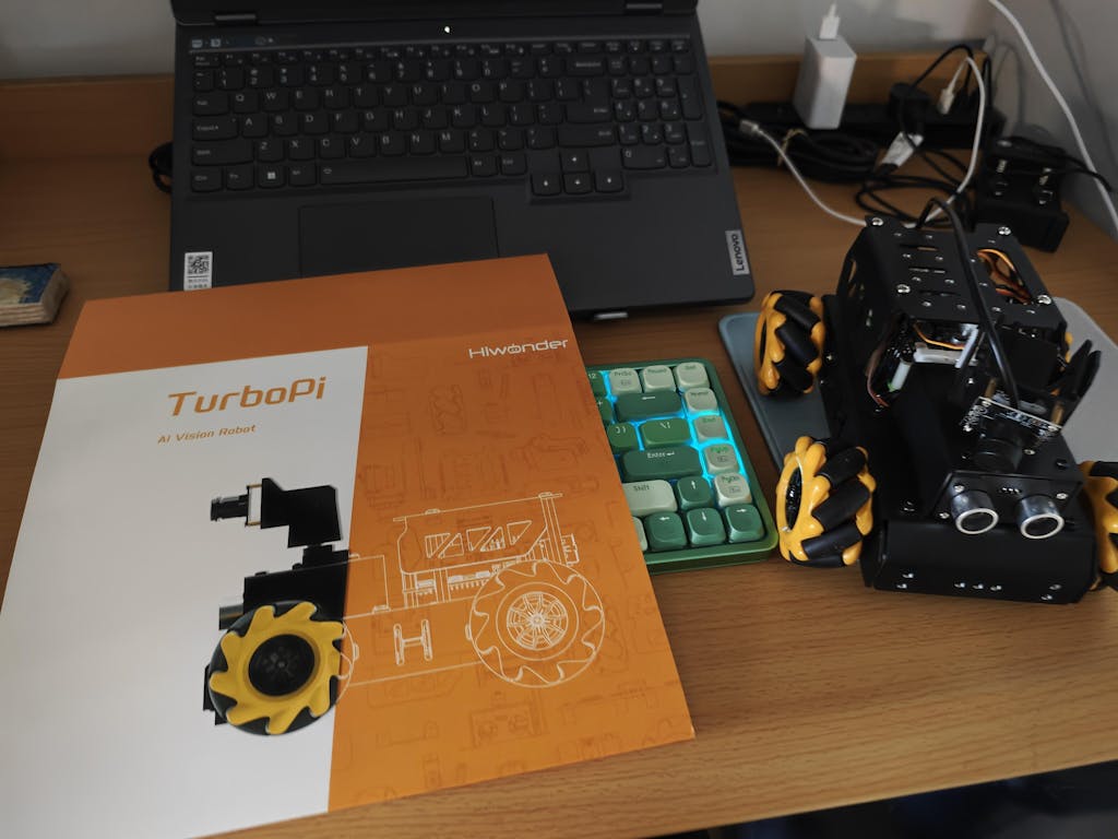 Hiwonder TurboPi Raspberry Pi Robot Car ROS2 with Mecanum Wheels, AI V