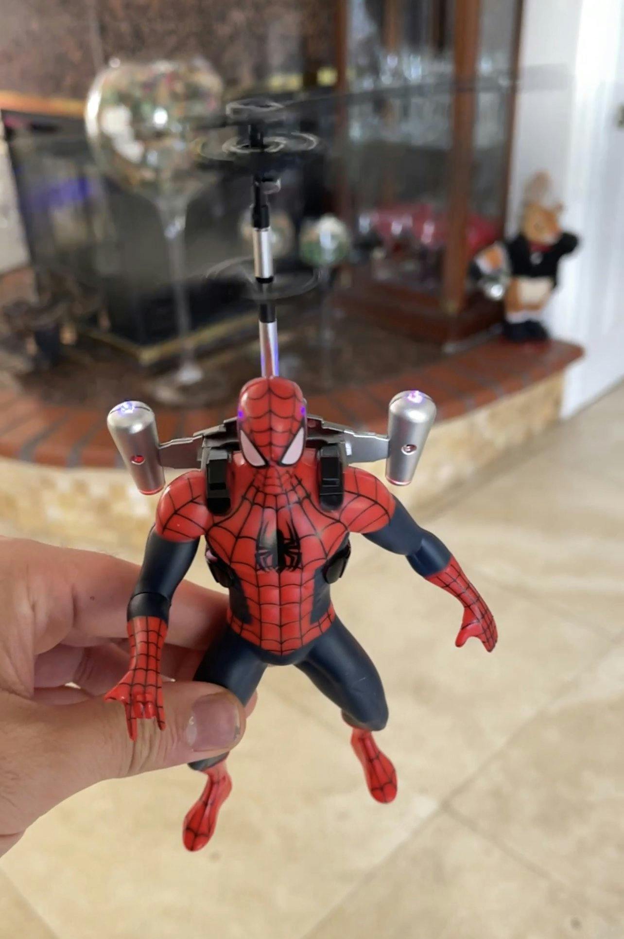 spider man flying figure