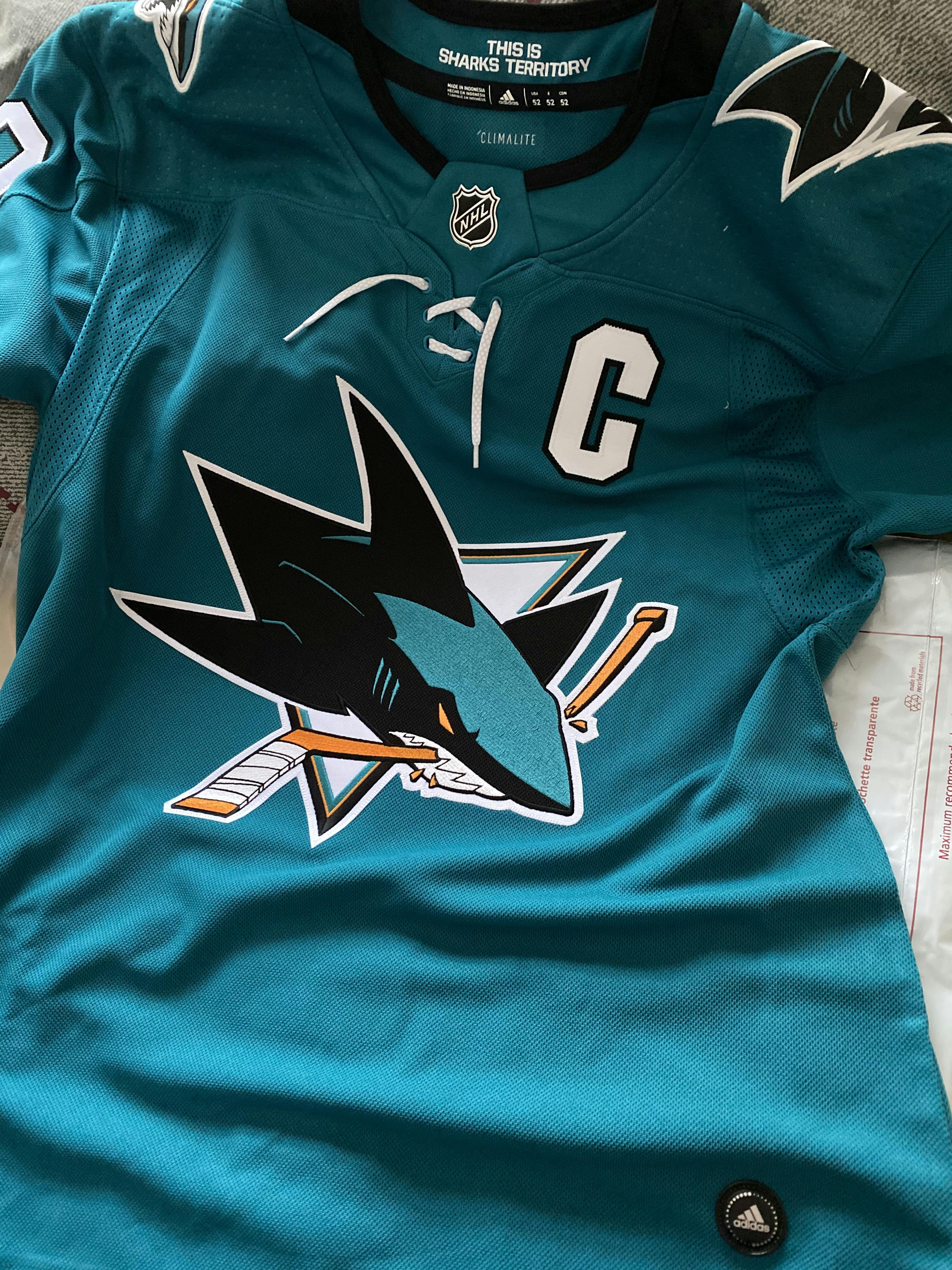 ANY NAME AND NUMBER SAN JOSE SHARKS AUTHENTIC PRO ADIDAS ...