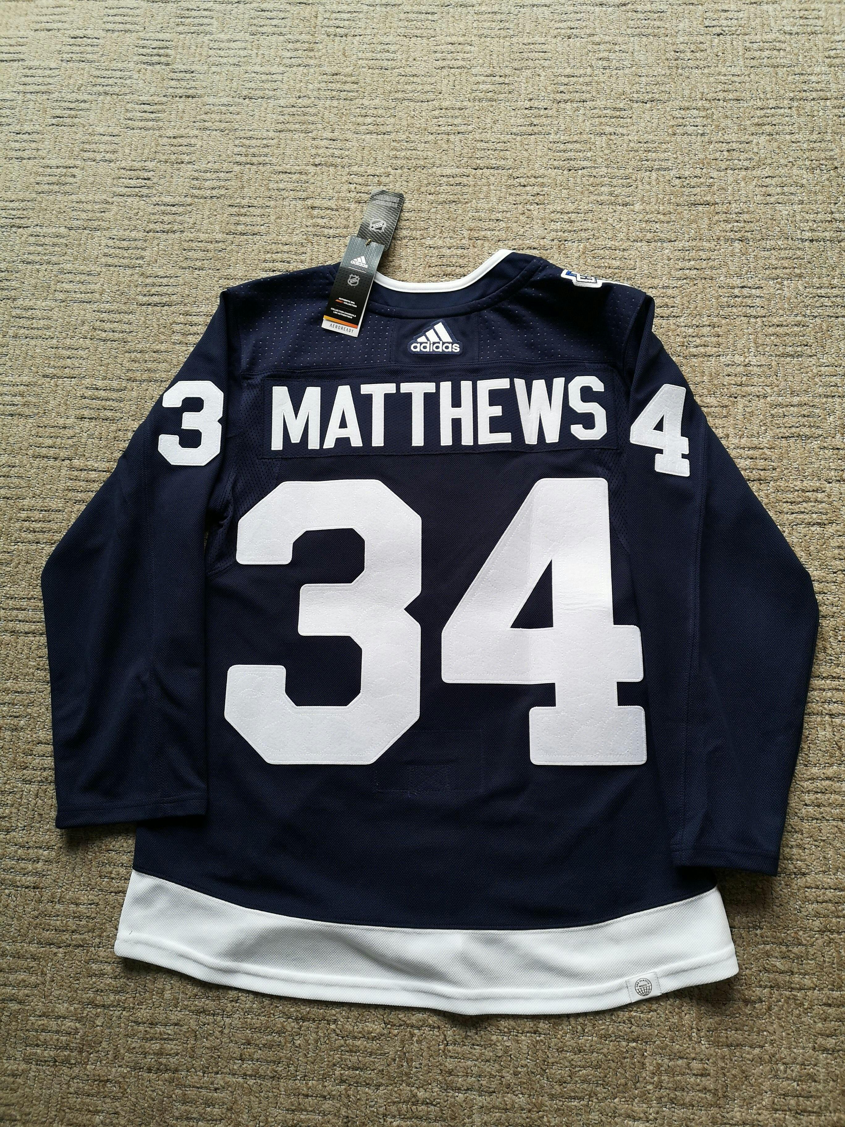 adidas - TORONTO MAPLE LEAFS MATTHEWS 34 ゲームシャツ Adidas Men's Toronto Maple Leafs #34 Matthews Authentic NHL