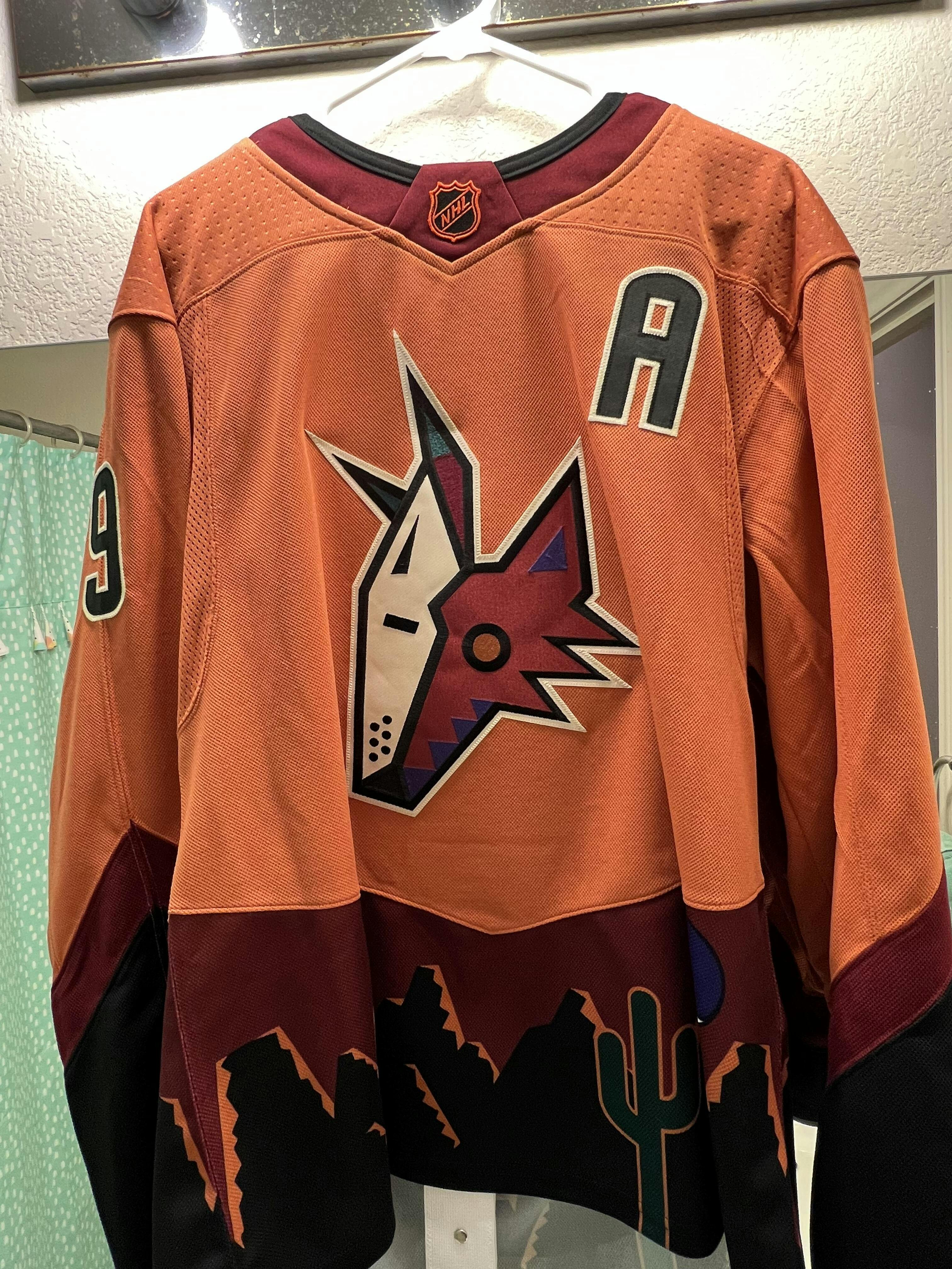 ANY NAME AND NUMBER ARIZONA COYOTES REVERSE RETRO AUTHENTIC ADIDAS NHL