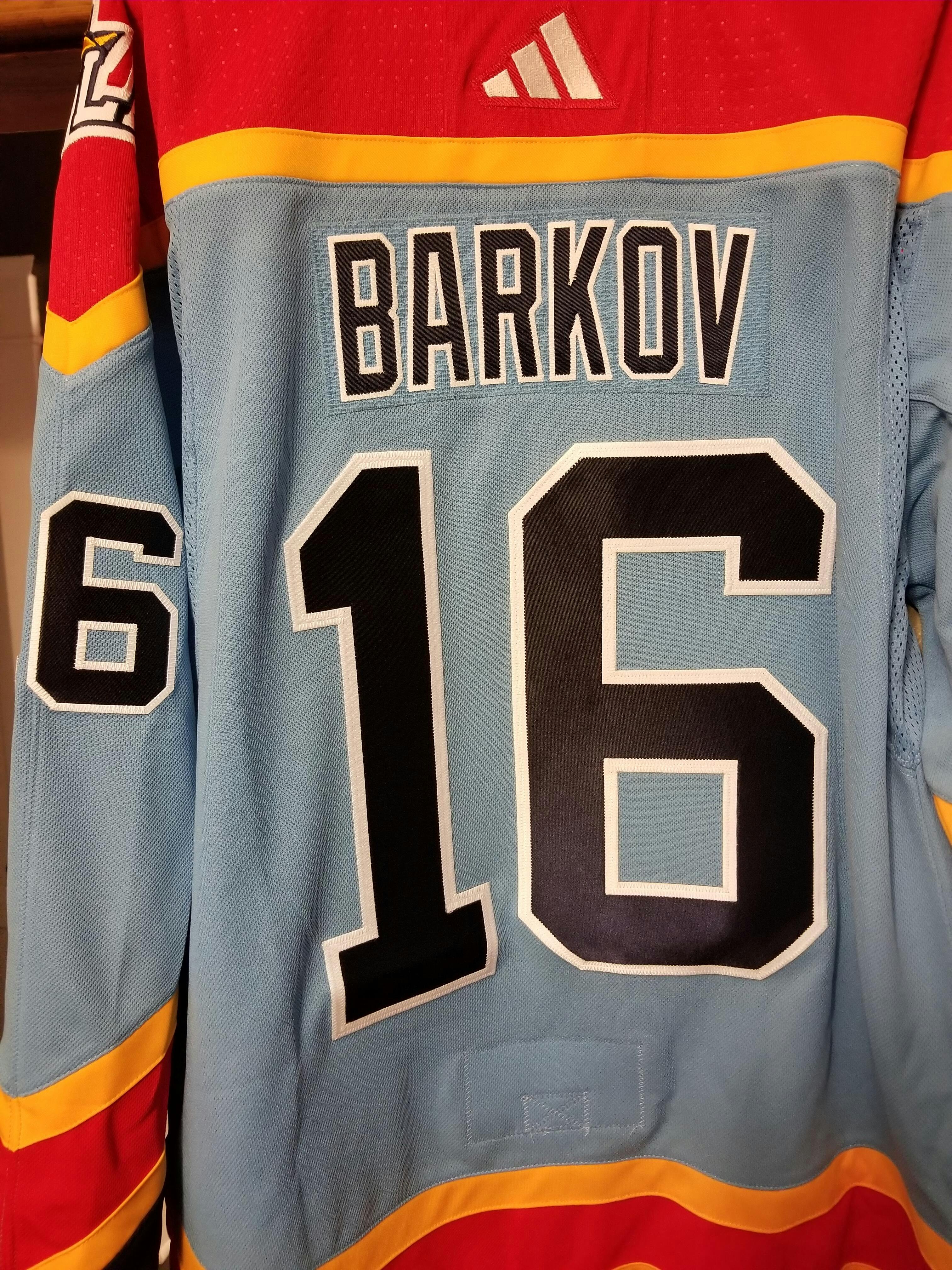 NWT outlet Aleksander Barkov Florida Panthers adidas Reverse Retro 2.0 Jersey Size 52/L