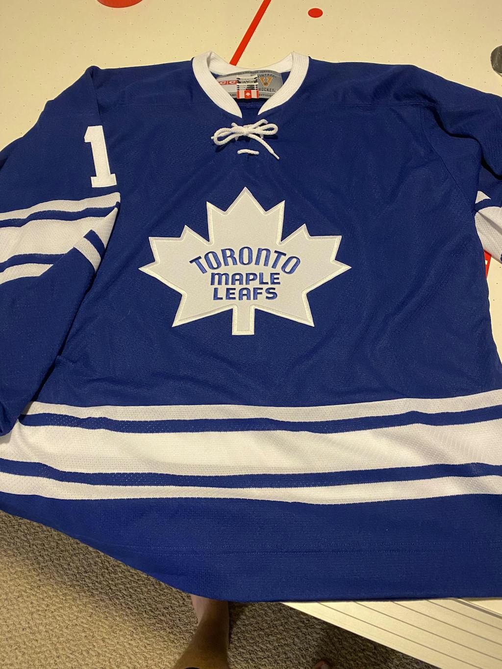 ANY NAME AND NUMBER TORONTO MAPLE LEAFS CCM VINTAGE 1967 REPLICA NHL J