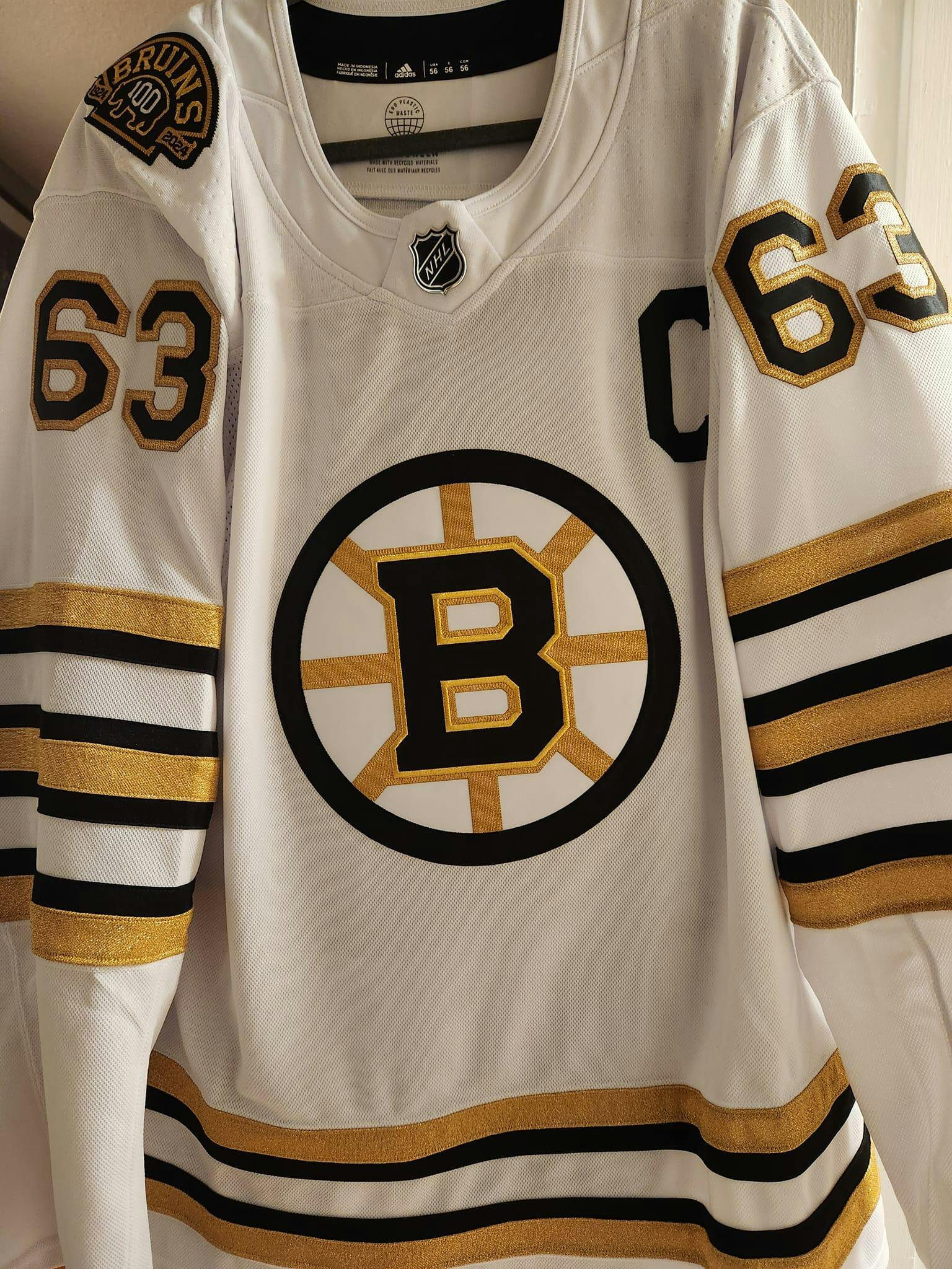ANY NAME AND NUMBER BOSTON BRUINS AWAY CENTENNIAL ADIDAS PRIMEGREEN NH