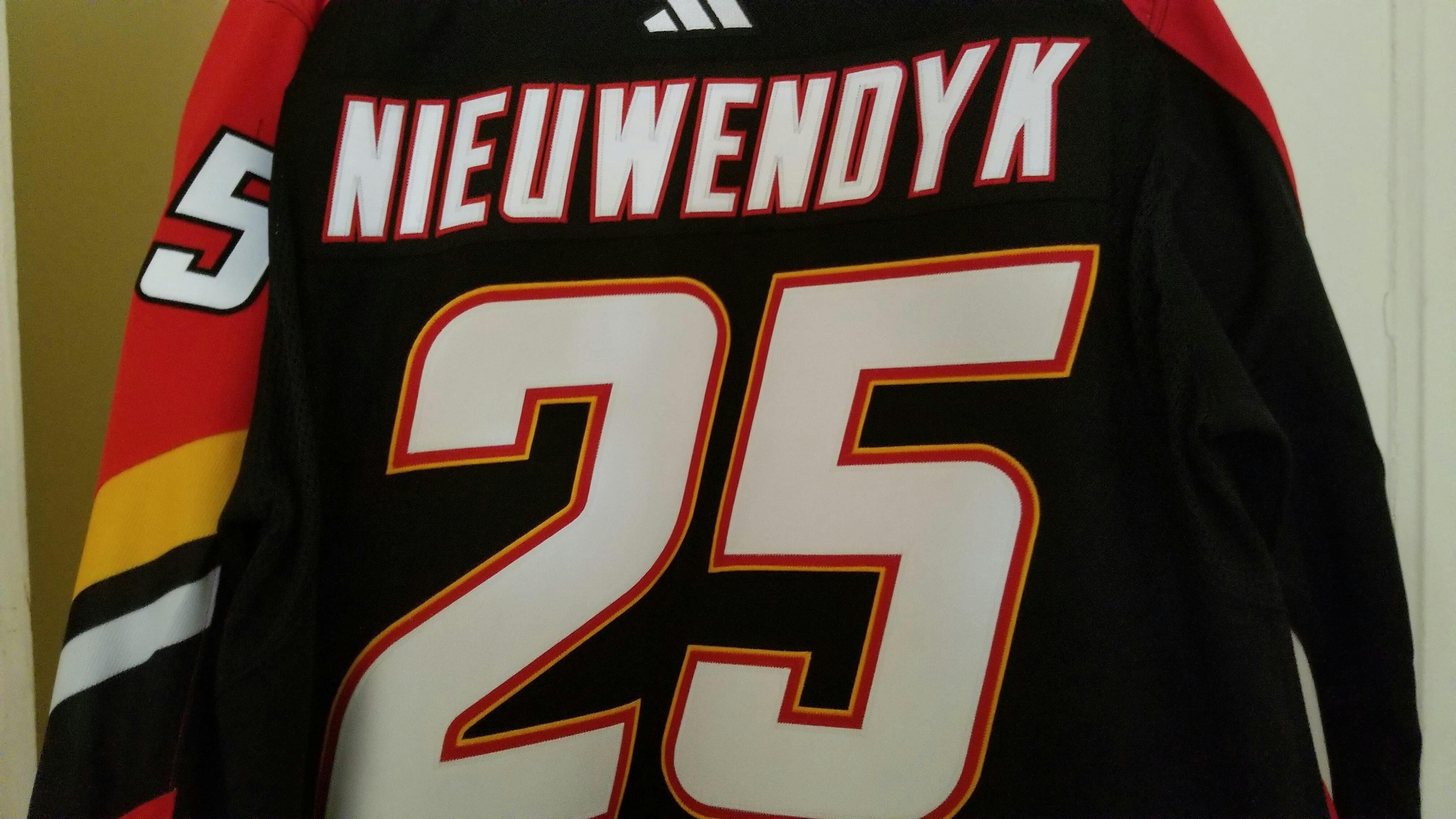 ANY NAME AND NUMBER CALGARY FLAMES REVERSE RETRO ADIDAS PRIMEGREEN NHL