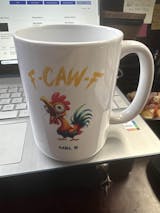 F Caw F – Crow and Chicken Coffee Mugs