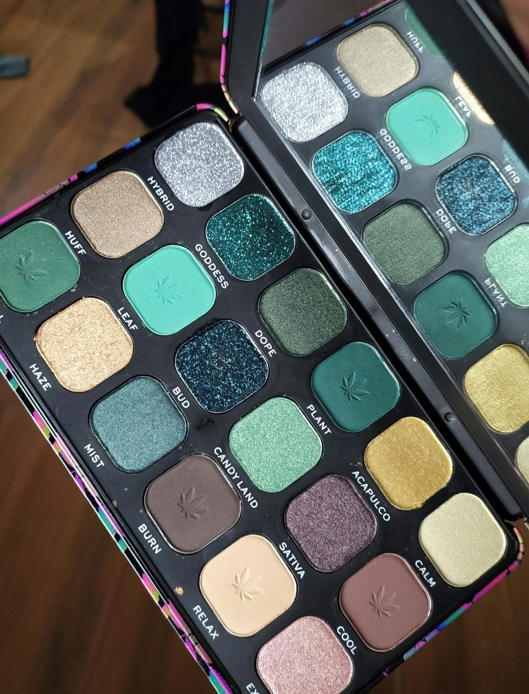 Makeup Revolution Forever Flawless Chilled with cannabis sativa Shadow  Palette