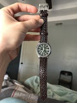 Hadley Roma Men's Braided Leather Watch Strap