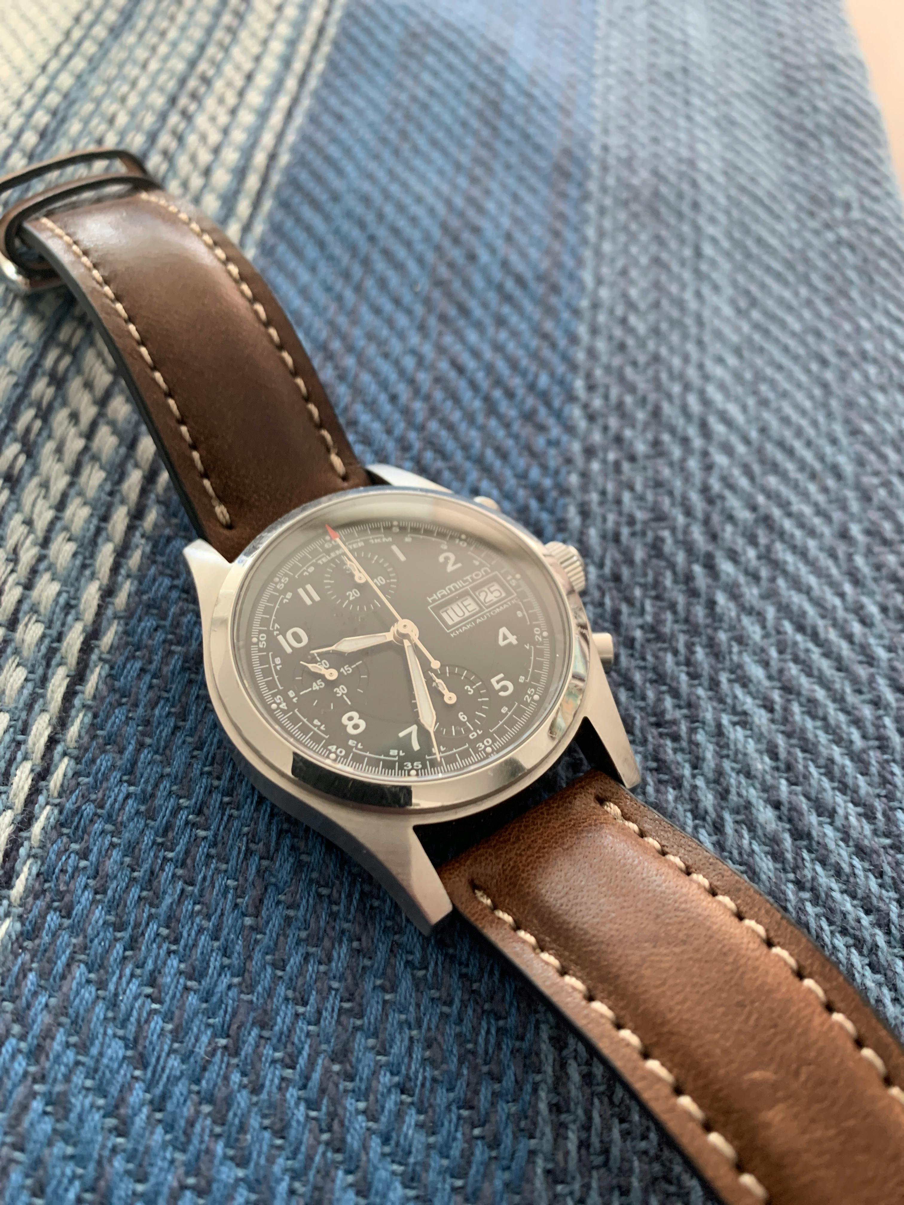 Fluco Casablanca Whiskey Leather Quick-Release Watch Strap