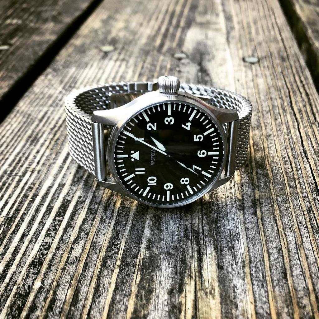 Staib 2792 Polished Steel Milanese Mesh Watch Band Bracelet Holben's