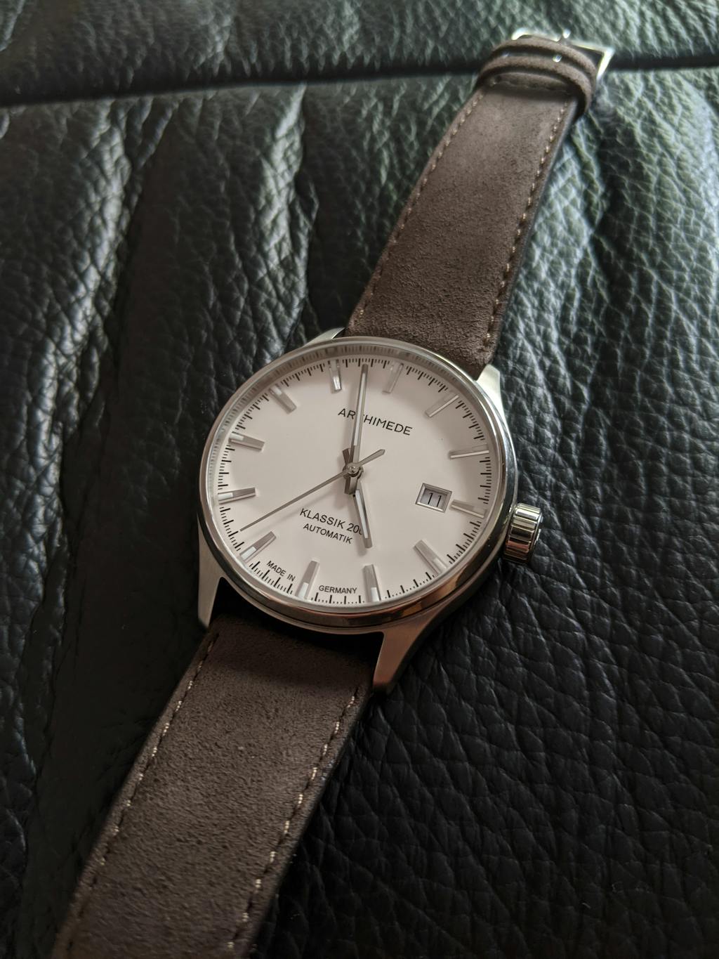 ColaReb EcoSuede Black Vegan Leather Watch Strap Holben's