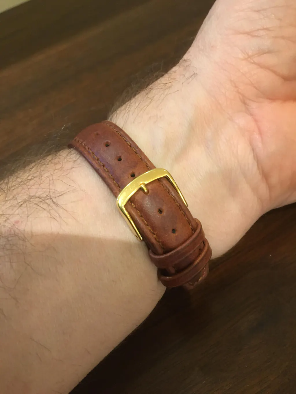 Hadley-Roma MS881 Brown Oil-Tanned Leather Watch Band Strap Hadley-Roma MS881 Brown Oil-Tanned Leather Watch Band Strap