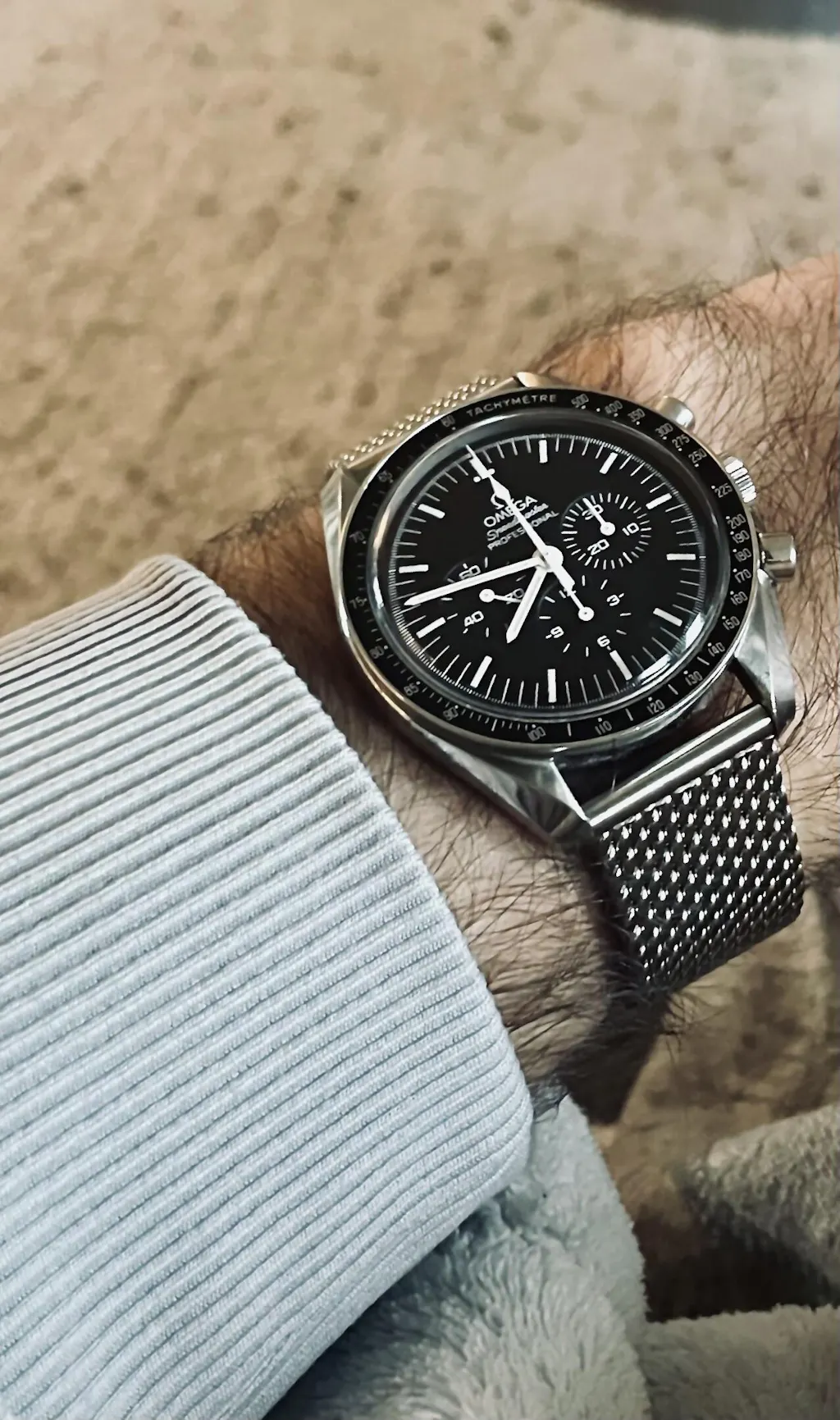 ハンドパンスタンドMOSTAND Staib 2792 Polished Milanese Mesh Steel Watch Band
