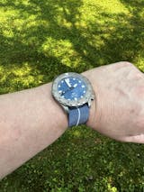 Erika's Originals MN Denim Indigo White Watch Band Strap | Holben's