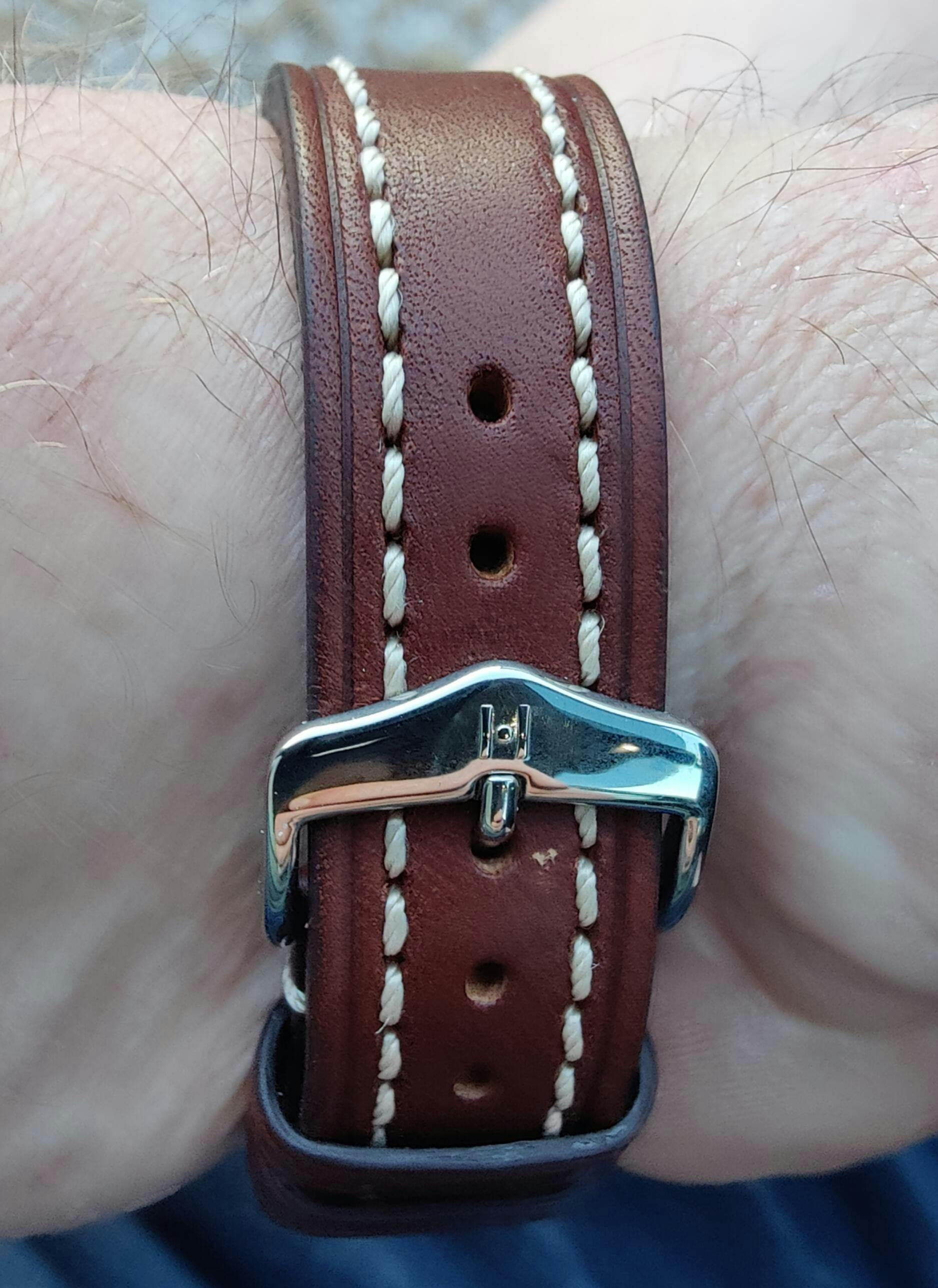 Hirsch Liberty Brown Leather Quick-Release Watch Band Strap