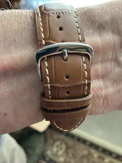Hadley-Roma Black Alligator-Grain Leather Watch Band Strap