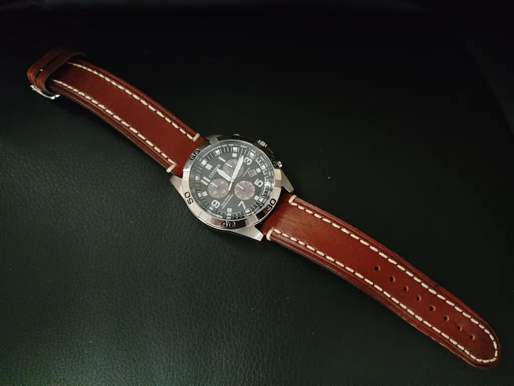 Hirsch Liberty Brown Leather Quick-Release Watch Band Strap