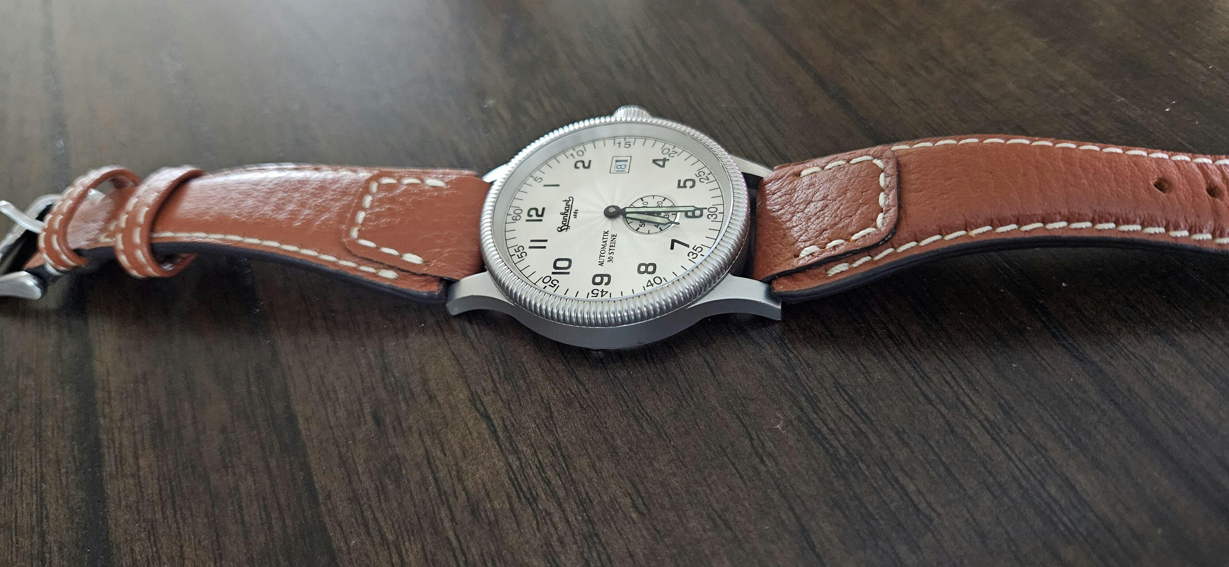 RIOS1931 Nature Mocha Buffalo Leather Watch Band Strap RIOS1931 Nature Mocha Buffalo Leather Watch Band Strap