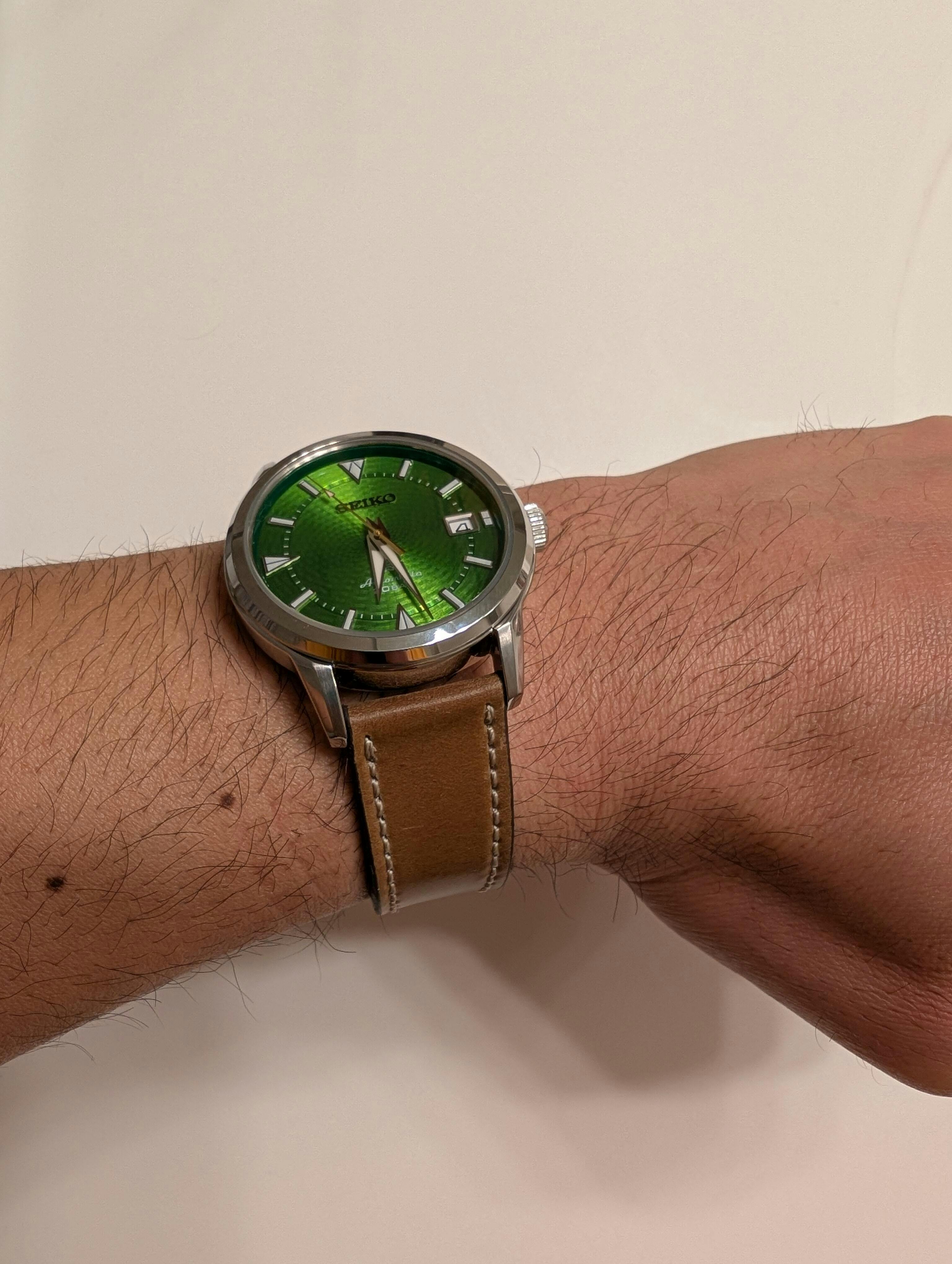 Fluco Chicago Whiskey Horween Shell Cordovan Watch Strap