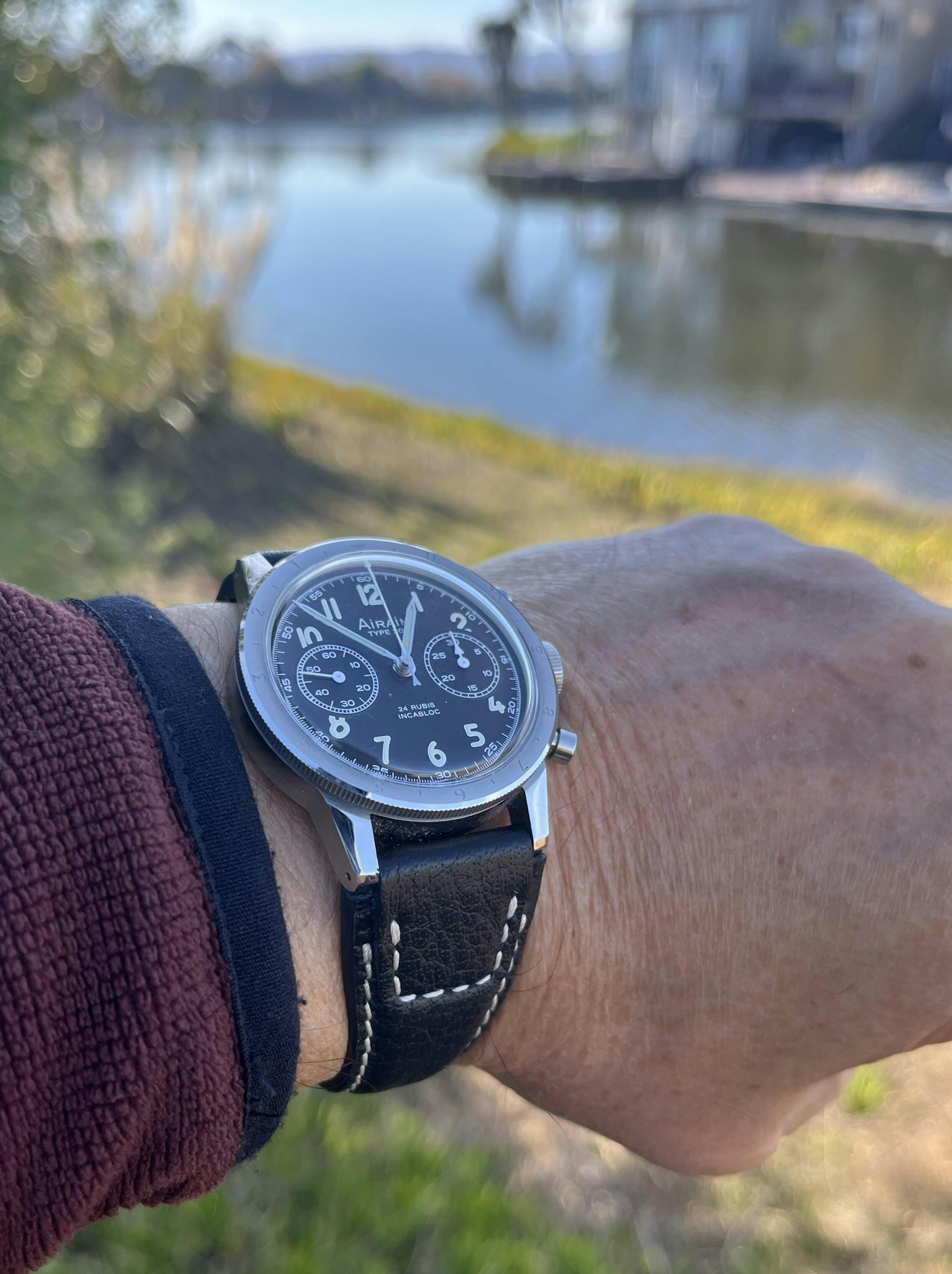 RIOS1931 Nature Mocha Buffalo Leather Watch Band Strap