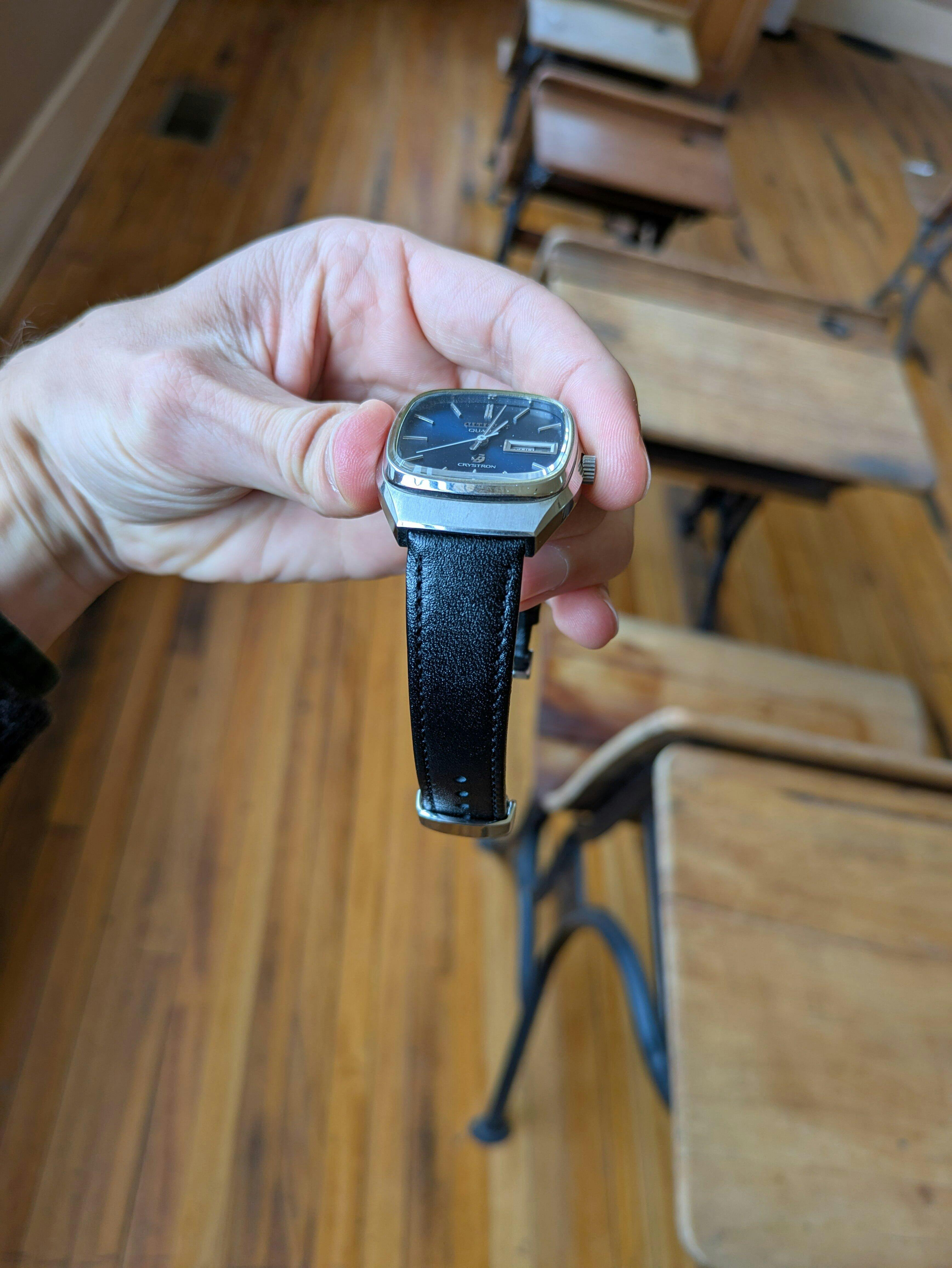 Hirsch Osiris Black Box Leather Quick-Release Watch Strap