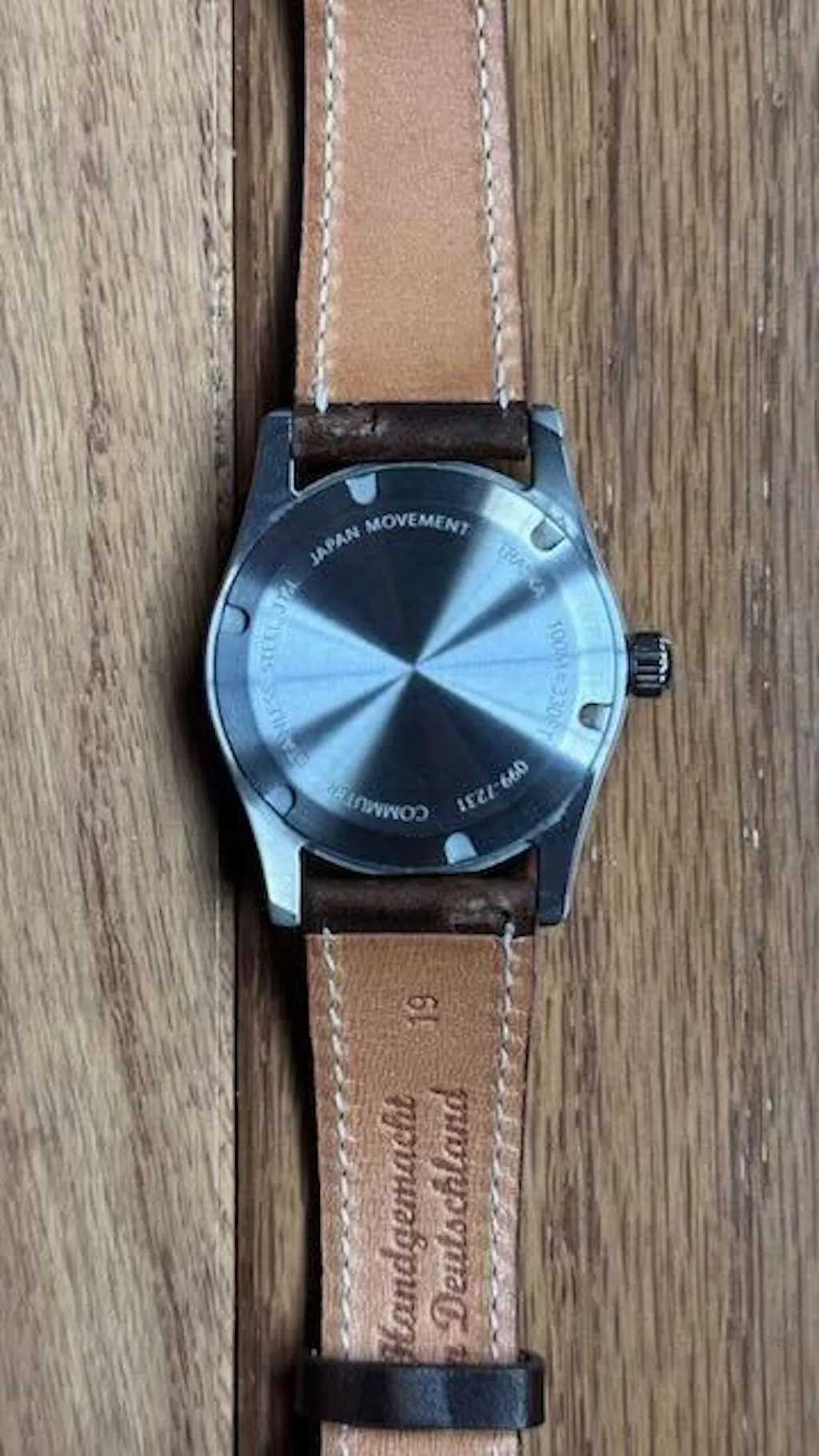 Fluco Dublin Racing Brown Horween Leather Watch Band Strap