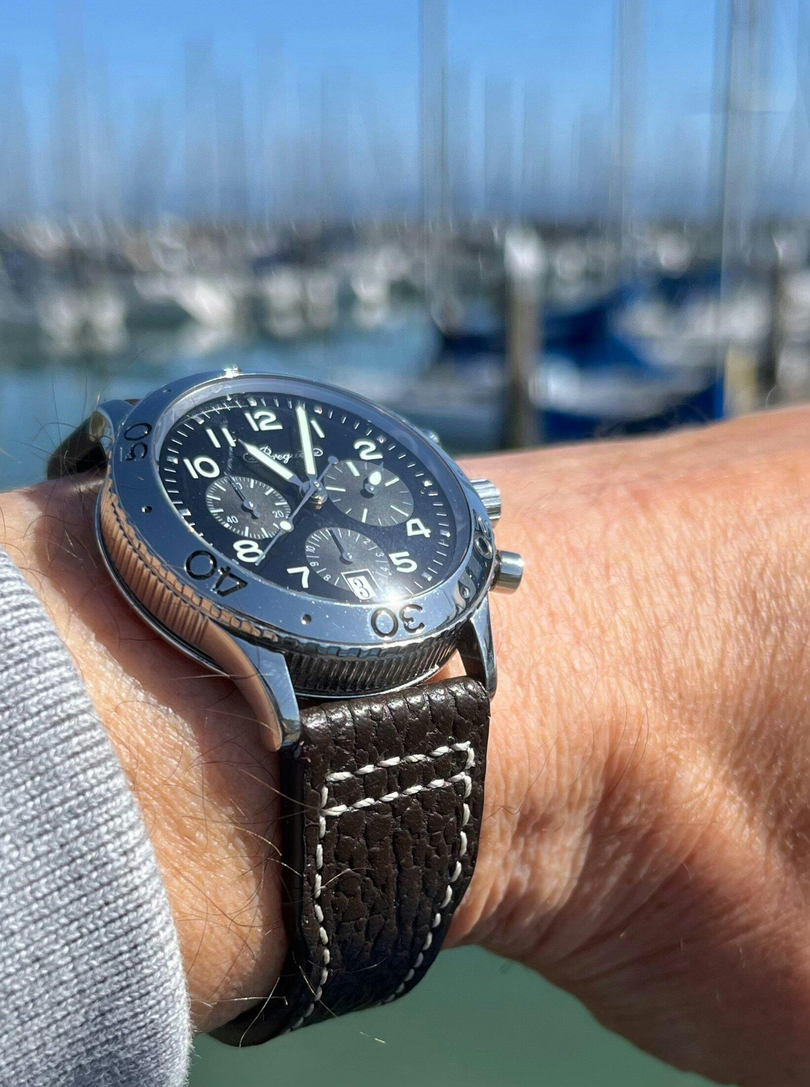 プロクーン RIOS1931 Typhoon Black Buffalo Leather Watch Band Strap