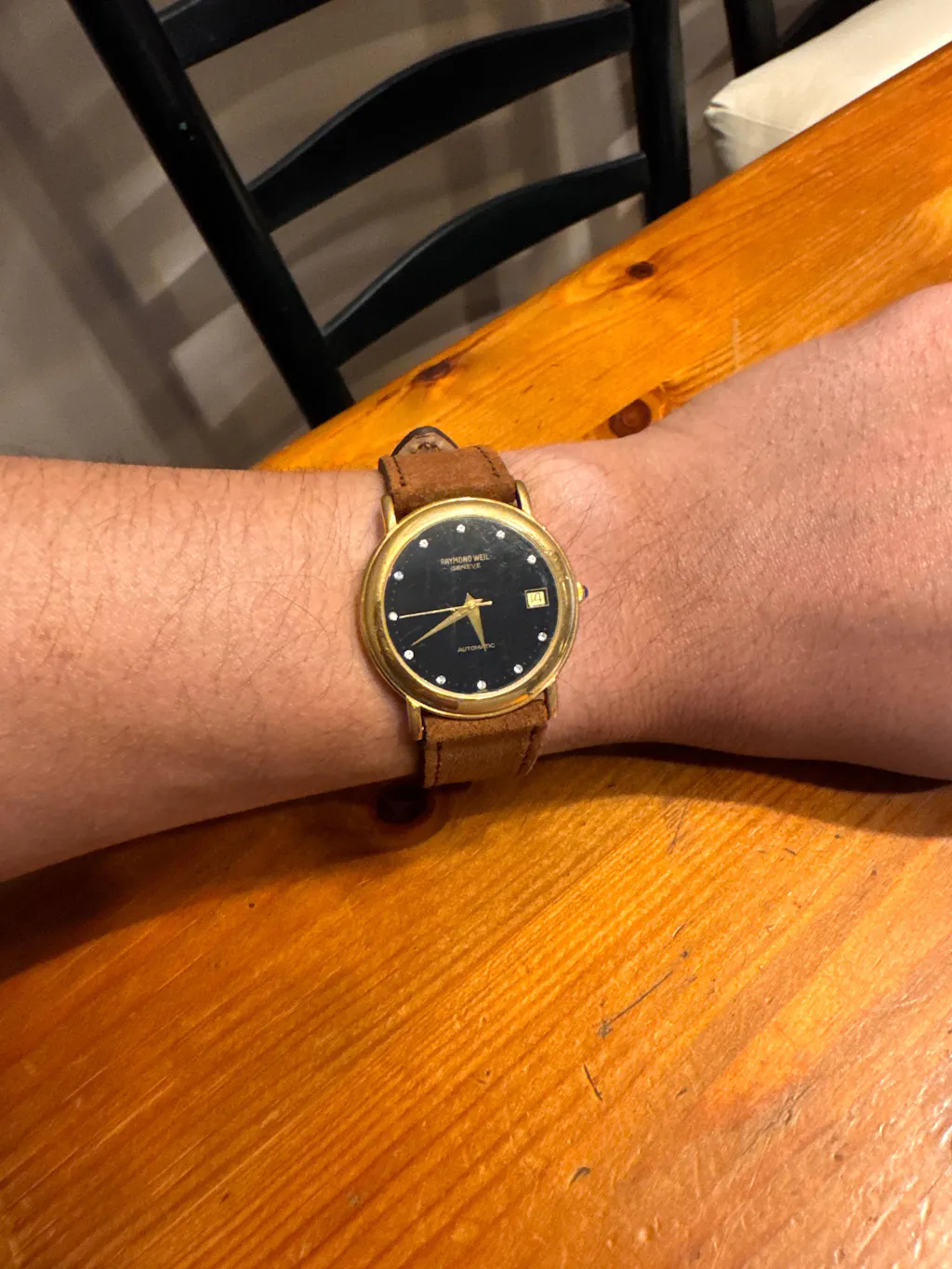 Fluco Nizza Black Suede Leather Quick-Release Watch Strap