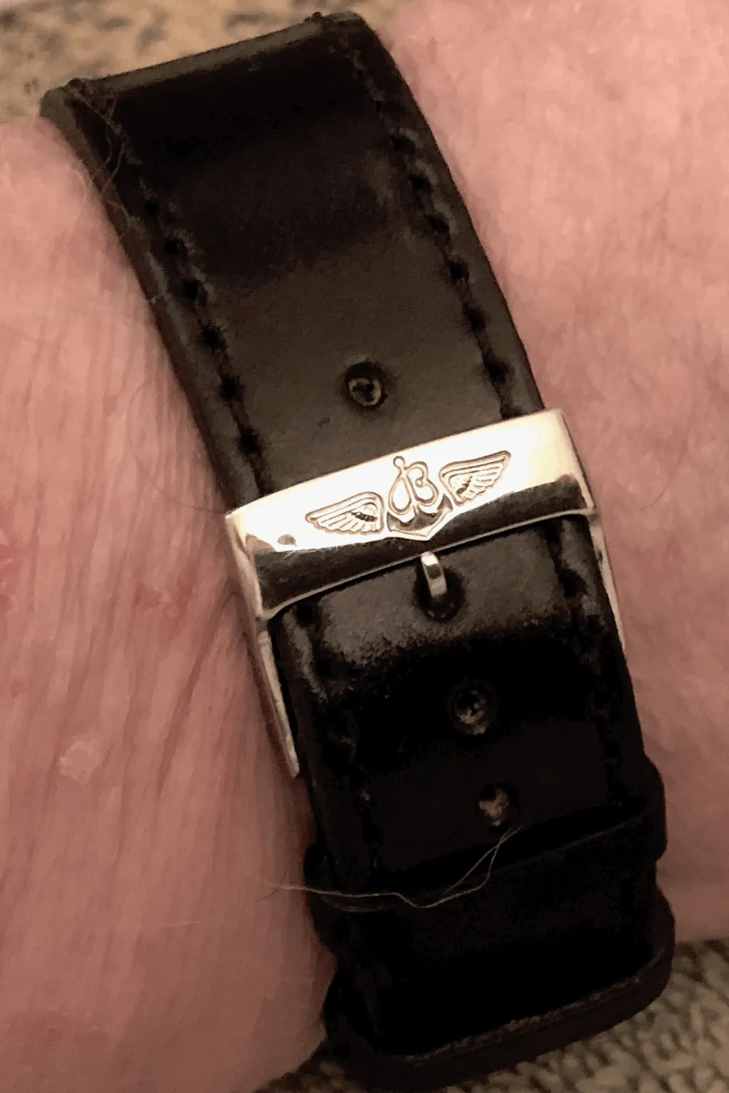 Fluco Chicago Blue Horween Shell Cordovan Watch Band Strap