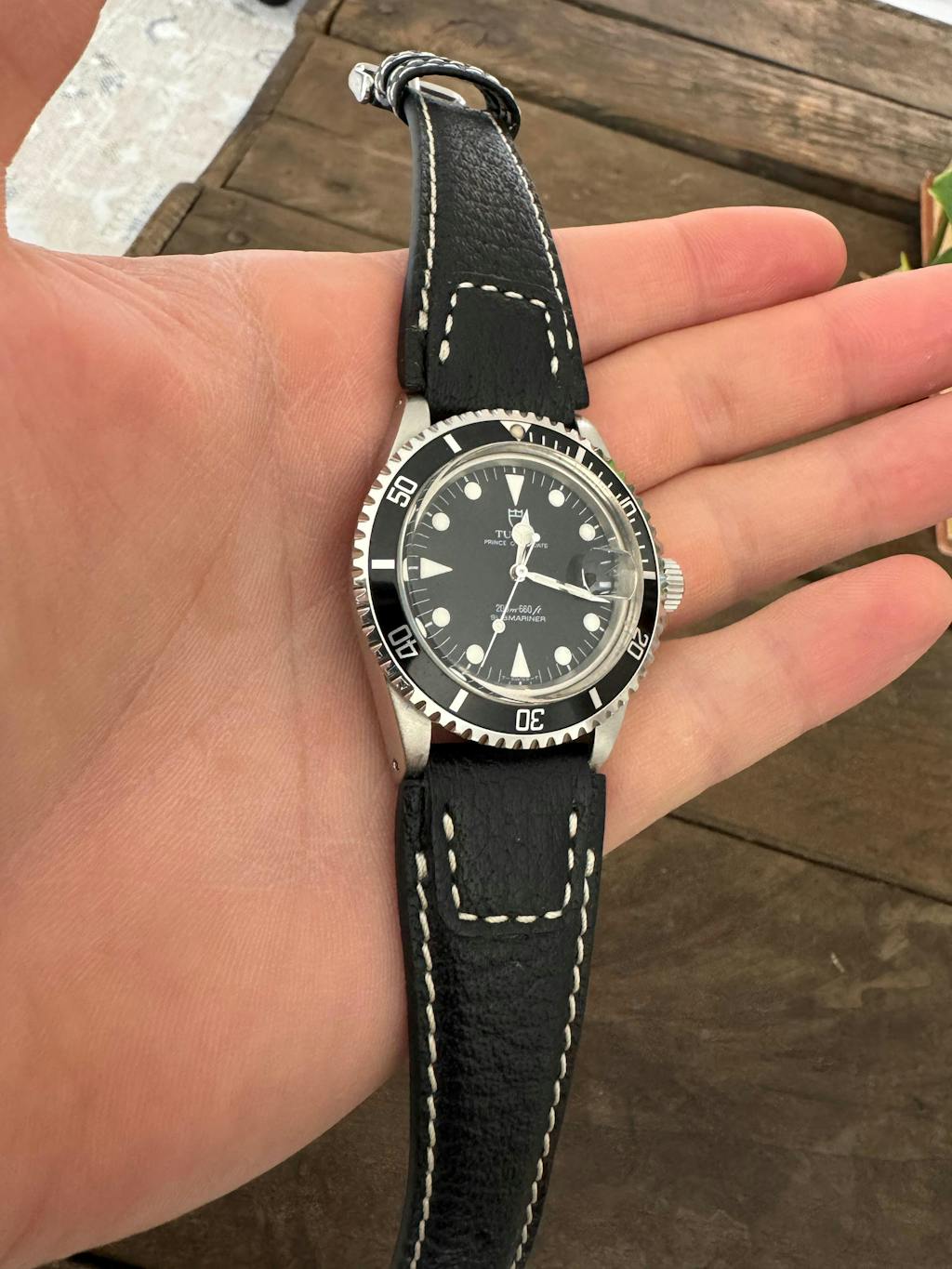 RIOS1931 Nature Cognac Buffalo Leather Watch Band Strap