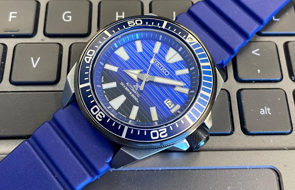 Bonetto Cinturini Model 284 Royal Blue NBR Rubber Watch Strap