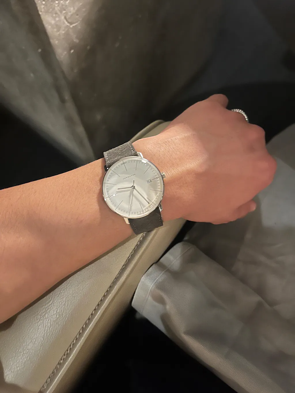 Fluco Nizza Moss Suede Leather Quick-Release Watch Strap